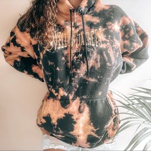 Vintage Georgia Tech Yellow Jackets Tie Dye Hoodie